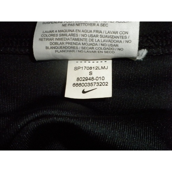 Nike Pants Womens S Black Capri Power Tight Fit Training Dri-Fit Yoga Gym 802948 - Picture 10 of 10